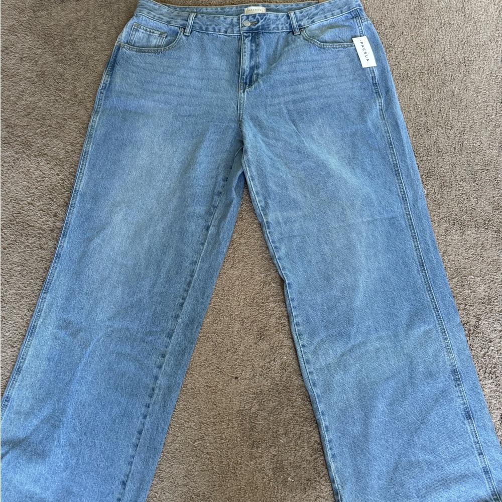 PacSun Blue Low Rise Wide Leg Jeans